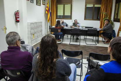 Imagen del pleno de Maldà del pasado mes de enero.