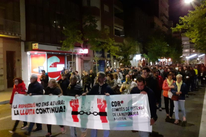 Manifestació a Lleida contra la 