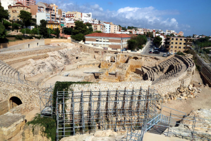 Imatge de l’amfiteatre romà de Tarragona, declarat Patrimoni de la Humanitat per la Unesco.