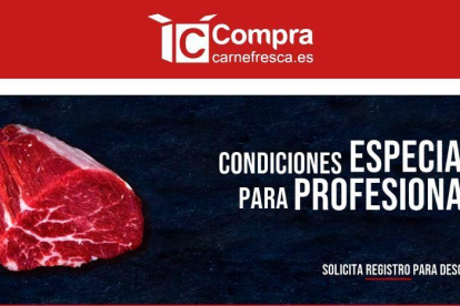 Creen a Lleida una web especialitzada en venda 'online' de carn fresca