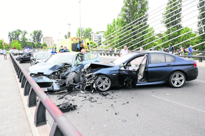 L’accident es va produir divendres cap a les 19.30 hores al pont de Príncep de Viana.