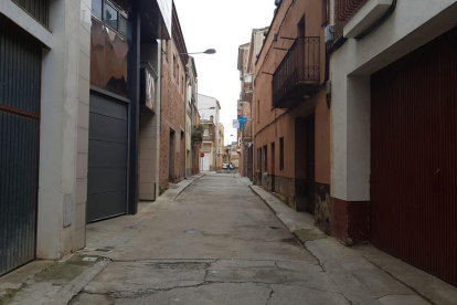 El carrer Sant Sebastià d’Alfarràs, on es començarà a actuar.