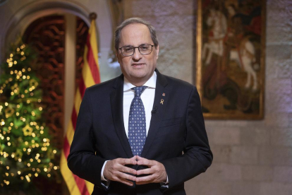 Torra reitera que un referèndum pactat és l'única solució per al conflicte català