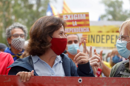 El independentismo se moviliza a un día de que Puigdemont declare en Cerdeña