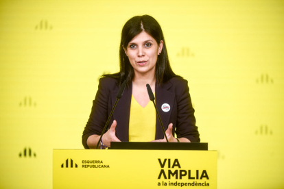 Marta Vilalta, secretària general adjunta d’ERC, ahir.