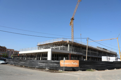 Las obras del edificio del nuevo colegio de Balàfia.