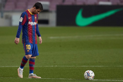 El delantero argentino del FC Barcelona, Leo Messi