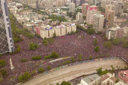 La manifestació va congregar més d’un milió de persones a Santiago de Xile.