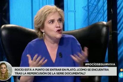 Pilar Rahola defendiendo a Rocío.