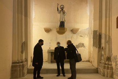 Imagen del interior de la iglesia de Algerri, que reabrirá al culto mañana. 