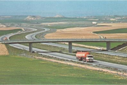 Inauguració de l’AP-2 a Lleida el 5 de juliol del 1976, a la qual van acudir Sangenís i Corbella, president de la Diputació i alcalde.