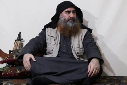 Imagen del líder de Estado Islámico, Abu Bakr al Bagdadi, hecha el pasado mes de abril. 
