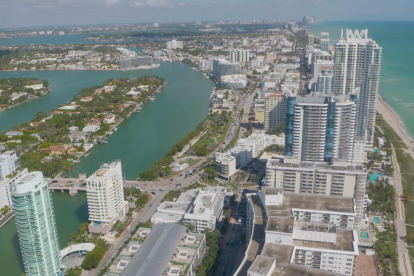 Panorámica del sector más turístico de Miami.