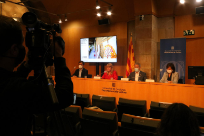 Gonzàlez-Cambray y Garriga presentaron ayer el estudio.