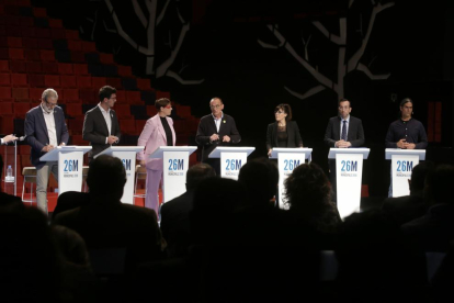 Els candidats a l’alcaldia de Lleida, al debat de Lleida TV.