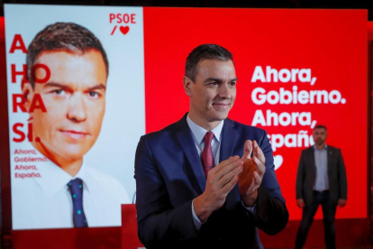 Sánchez va presentar la campanya del PSOE per a les eleccions.