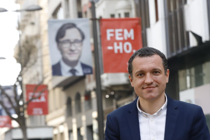 Òscar Ordeig, candidato del PSC por Lleida a las elecciones al Parlament del 14 de febrero.