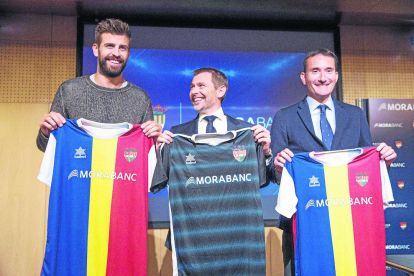 Gerard Piqué, a la presentació del patrocinador de l’Andorra.