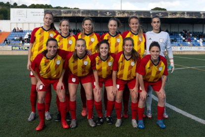 Las tres jugadoras del AEM formaron parte del once inicial de la selección catalana amateur.