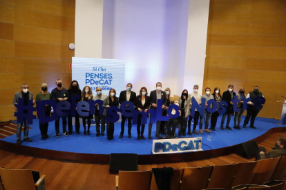 “Defensem lo nostre” - El PDeCAT va celebrar el míting de final de campanya a Lleida en auditori al campus de Cappont de la UdL i es va poder seguir també per internet. Va finalitzar amb un al·legat en defensa de la singularitat de Lleida, e ...