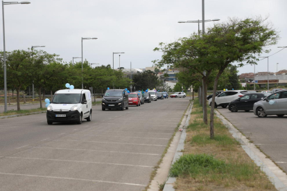 Una desena de vehicles van anar pel centre de Lleida.