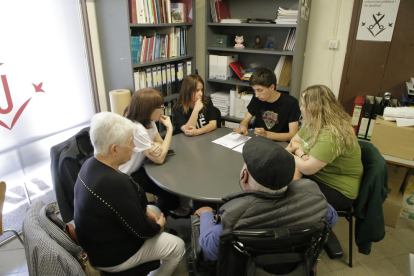 Aspid y el Consell de l’Estudiantat se reunieron ayer en la UdL. 