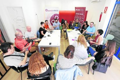 El Comú de Lleida reunió ayer a su comité ejecutivo.