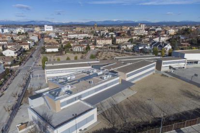 Vista aérea del Institut Guissona. 
