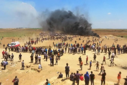 Les manifestacions palestines contra el bloqueig són contestades per Israel amb bombardejos.
