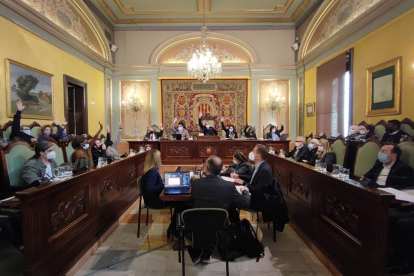 Imagen del pleno del pasado viernes, en el que se tumbó el proyecto de presupuesto de 2022.