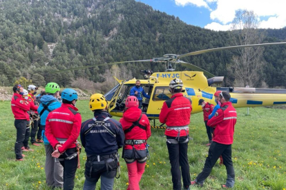 Imagen de archivo de un taller de rescate de los Bomberos de Andorra.