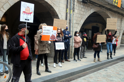 Imatge d’una protesta d’autònoms pels insuficients ajuts en plena crisi del coronavirus.