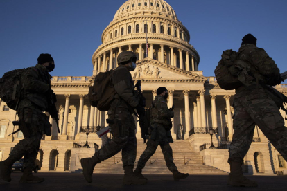 Milers de tropes de la Guàrdia Nacional dels EUA s’han desplegat per tota la capital nord-americana.