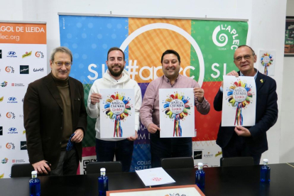 Un momento de la presentación de la XLI del Aplec del Caragol de Lleida, ayer en la sede de la Fecoll. 