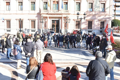 Protesta de CCOO contra la reforma laboral i per demanar millors salaris