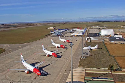 Recreació virtual dels dos nous edificis de l’aeroport.