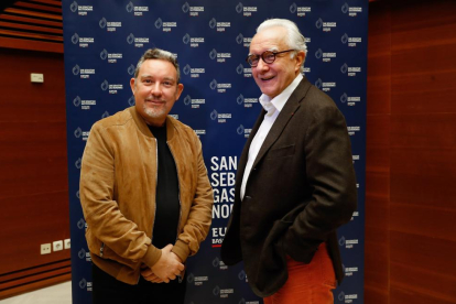 Los cocineros Albert Adrià y Alain Ducasse en el Gastronomika 2021.