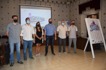 Un moment de la presentació ahir del programa de la festa major de la Seu d’Urgell.