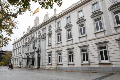 Imatge de la seu a Madrid del Tribunal Suprem.