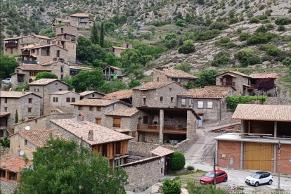 Vista del poble de Cabó, a l’Alt Urgell.