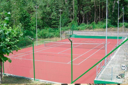 La pista de tenis que Endesa ha cedit a l'Ajuntament del Pont de Suert.