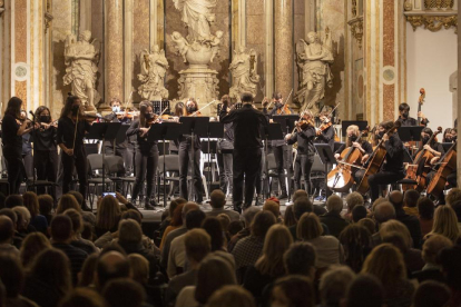 La orquestra Andreví cerró ayer por la noche los conciertos de Navidad del conservatorio.
