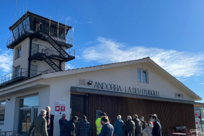 El simulacro que acogió ayer el aeropuerto de La Seu-Andorra.