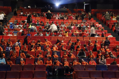 Escolars en una de les projeccions de l’anterior edició de l’Animac, el febrer de l’any passat.