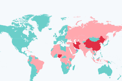 El mapa mundial de la censura a les xarxes socials
