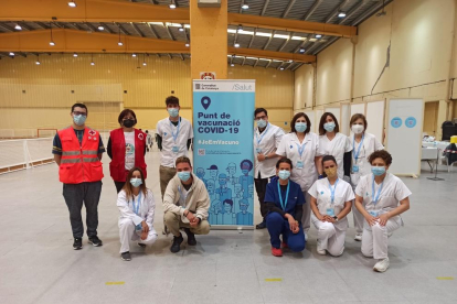 Voluntarios en Mollerussa.