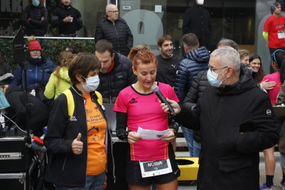 Un momento de la disputa de la Rodi Mitja Marató Lleida, ayer por las calles de la ciudad.