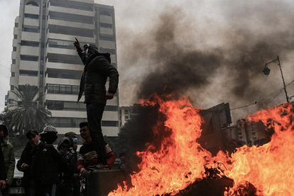 Imagen de los disturbios de esta semana en la ciudad libanesa de Trípoli.
