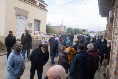 La concentración de ayer en Tarroja de Segarra.