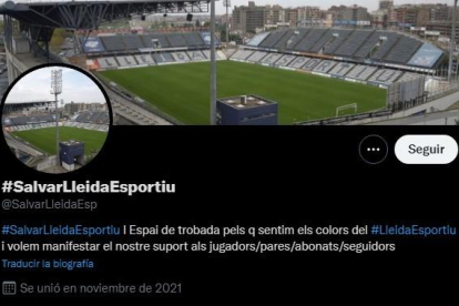 Seguidors creen la comunitat Salvar el Lleida Esportiu a Twitter